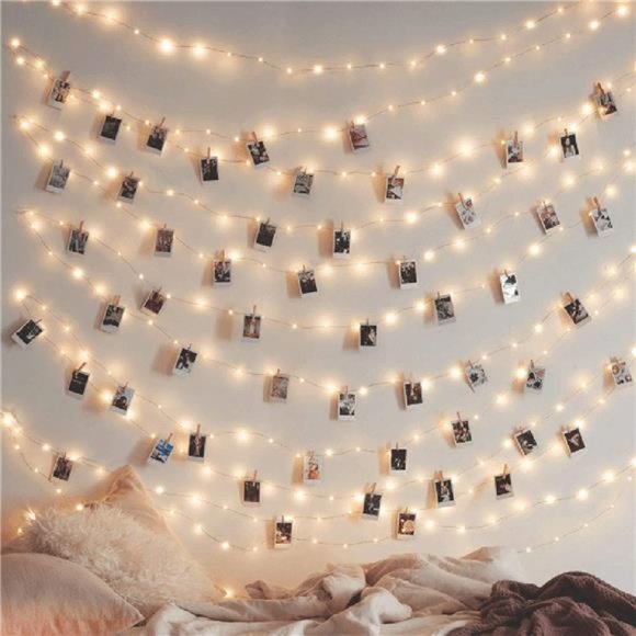 200 LED 66 FT Copper Fairy String Lights 8 Modes LED, USB Powered with Remote - Picture 1 of 6